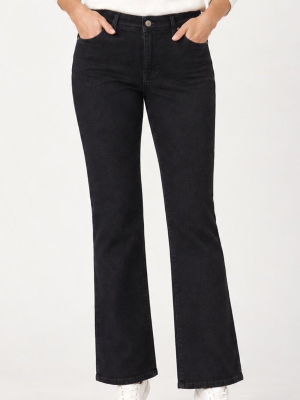 Coldwater Creek Black Slight Flare Jeans Petite 10
